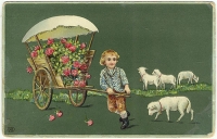 Маленький пастушок Открытка артикул 3166c.